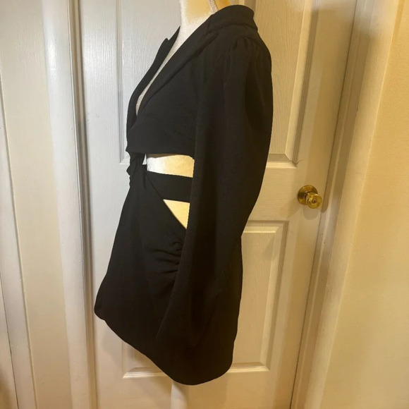 PatBO Cutout Blazer Mini Dress in Black - Picture 4 of 16